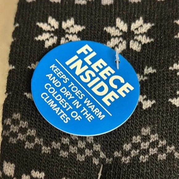 New Columbia Socks Women’s 2 Pair Black & Gray Fleece Socks Activewear Casual - Picture 9 of 12